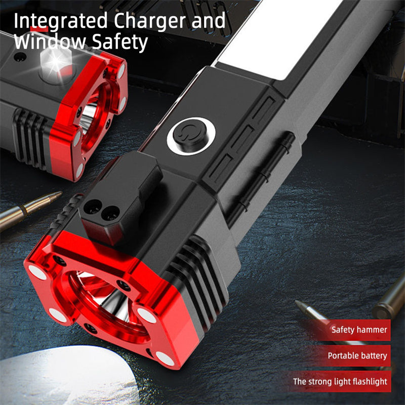 Multifunction 8 in1 Portable Led Flashlight Rechargeable LED Torch