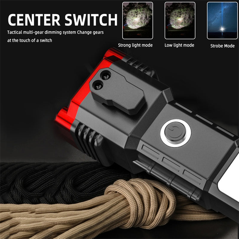 Multifunction 8 in1 Portable Led Flashlight Rechargeable LED Torch