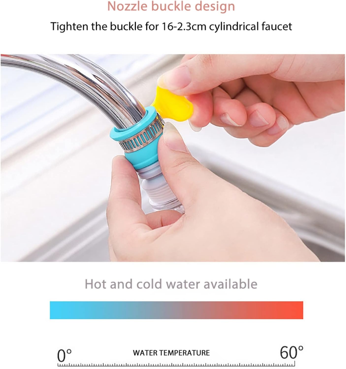 360 Adjustable Kitchen Sink Faucet - 2 Pcs