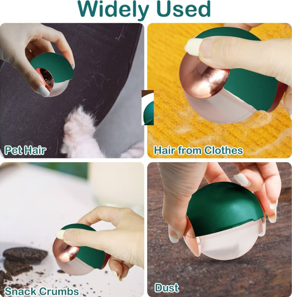 Portable Sticky Lint Remover Ball – Washable Gel Roller for Clothes & Fur