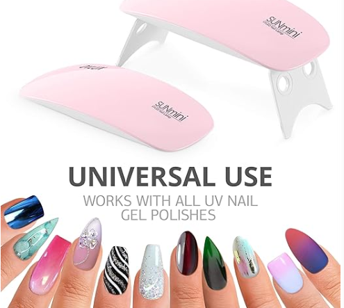 Mini UV LED Nail Lamp: Portable Gel Curing Lamp with a Pocket-Size, Mini Nail Dryer